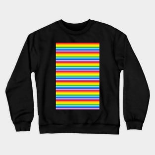 Rainbow Stripe Pattern Crewneck Sweatshirt